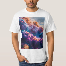 Abstracte ruimte nevel kunst - Kleurrijke kosmisch T-shirt