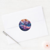 Abstracte ruimte nevel kunst - Kleurrijke sticker (Envelop)