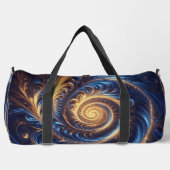 Abstracte ruimte Royal Blue en Gold Swirls Plunjezak (Voorkant)