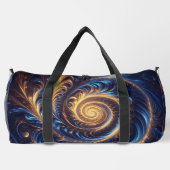Abstracte ruimte Royal Blue en Gold Swirls Plunjezak (Achterkant)