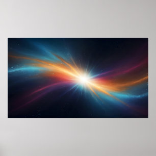 Abstracte Ruimte Supernova Trillende Kosmische Exp Poster