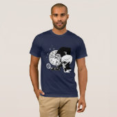 Abstracte-ruimteaap T-shirt (Voorkant volledig)