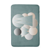 Abstracte ruimtekunst futuristisch planetensysteem badmat (Voorkant Verticaal)