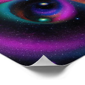 Abstracte ruimtekunst poster (Hoek)