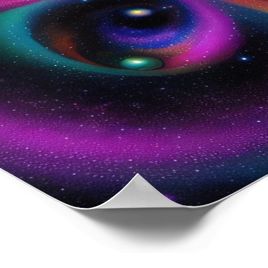 Abstracte ruimtekunst poster (Hoek)