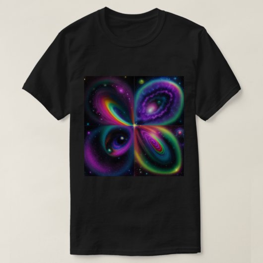 Abstracte ruimtekunst t-shirt (Design voorkant)