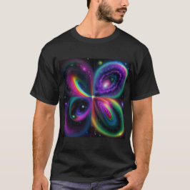 Abstracte ruimtekunst t-shirt