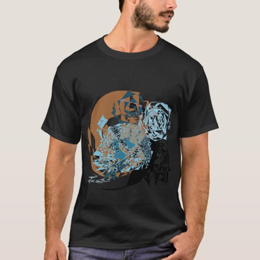 Abstracte ruimtewereld T-Shirt (Voorkant)