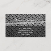 Abstracte ruitvormige borden, drijvende beugel visitekaartje (Achterkant)