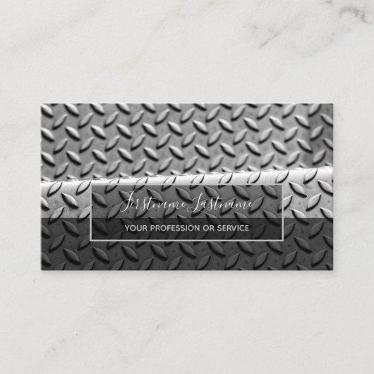 Abstracte ruitvormige borden, drijvende beugel visitekaartje (Voorkant)