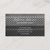 Abstracte ruitvormige borden, drijvende beugel visitekaartje (Achterkant)