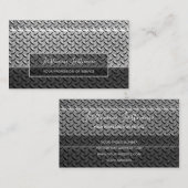 Abstracte ruitvormige borden, drijvende beugel visitekaartje (Voorkant / Achterkant)