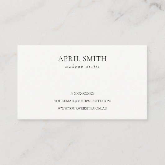 Abstracte Rust Oranje Leafy Foliage Benoeming Visitekaartje (Achterkant)