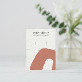 ABSTRACTE RUST VAN KERAMISCHE KETTINGEN VISITEKAARTJE (Staand voorkant)