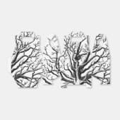 Abstracte Rustic Black & White Tree Branches Bedankdoosjes (Uitgevouwen)
