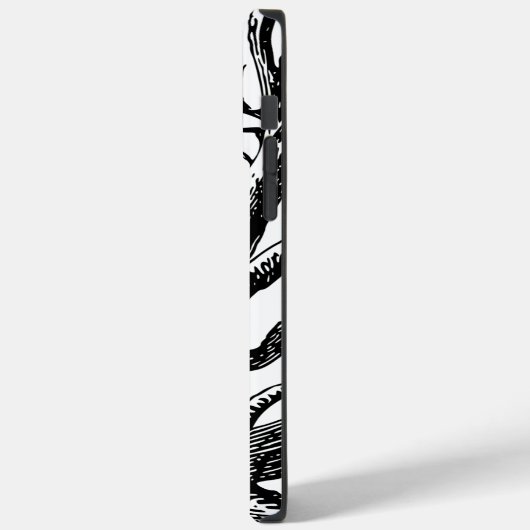 Abstracte Rustic Black & White Tree Branches Case-Mate iPhone Case (Achterkant / Links)