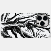Abstracte Rustic Black & White Tree Branches Case-Mate iPhone Case (Achterkant (horizontaal))