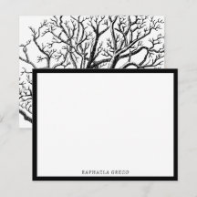 Abstracte Rustic Black & White Tree Branches