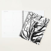 Abstracte Rustic Black & White Tree Branches Planner (Display)