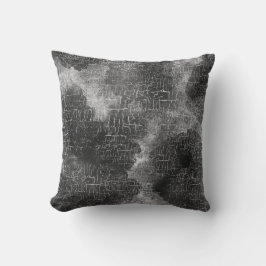 Abstracte Rustic Grunge Charcoal Gray Kussen