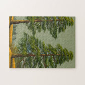 Abstracte Rustische Noordelijke Pijn Legpuzzel (Horizontaal)