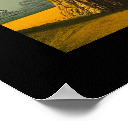 Abstracte Rustische Noordelijke Pijn Poster (Hoek)