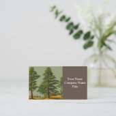 Abstracte Rustische Noordelijke Pijn Visitekaartje (Staand voorkant)