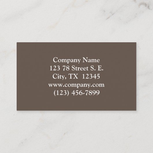 Abstracte Rustische Noordelijke Pijn Visitekaartje (Achterkant)