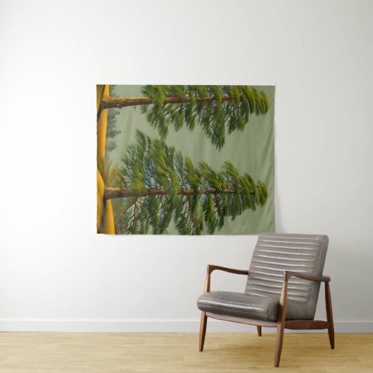 Abstracte Rustische Noordelijke Pijn Wandkleed (In Situ (horizontaal))