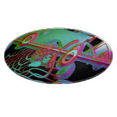 Abstracte saamhorigheid glassnijplank snijplank (Hoek)