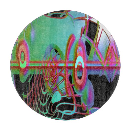 Abstracte saamhorigheid glassnijplank snijplank (Voorkant)