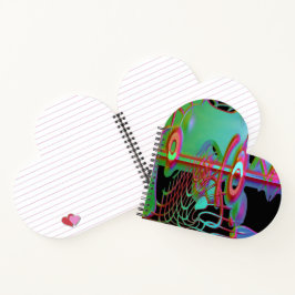 Abstracte saamhorigheid hartvormig Notitieboek