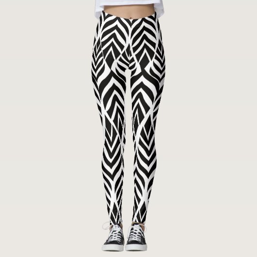 Abstracte safari dierenprint legging (Voorkant)