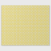 Abstracte Safari Leaf Pattern Yellow en Grey Cadeaupapier (Vlak)