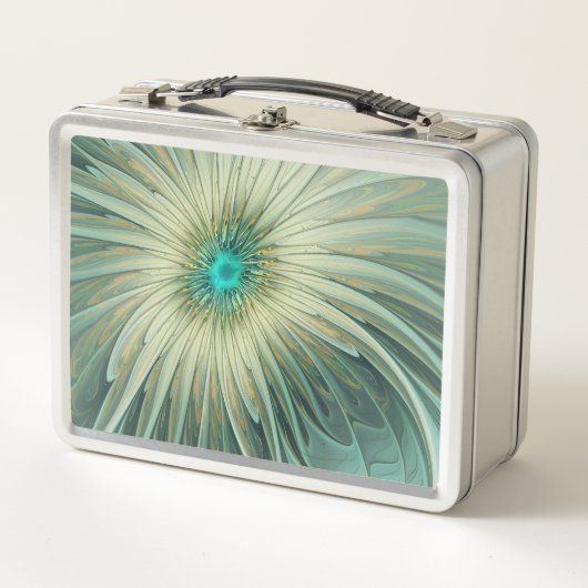 Abstracte Sage Green Fantasy Flower Fractal Art (Voorkant)