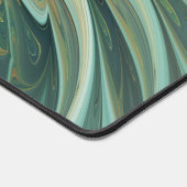 Abstracte Sage Green Fantasy Flower Fractal Art Bureaumat (Hoek)