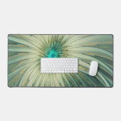 Abstracte Sage Green Fantasy Flower Fractal Art Bureaumat (Keyboard & Muis)