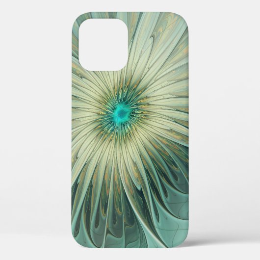 Abstracte Sage Green Fantasy Flower Fractal Art Case-Mate iPhone Case (Achterkant)