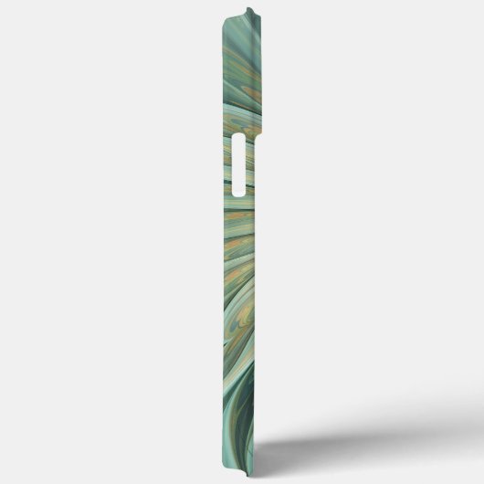 Abstracte Sage Green Fantasy Flower Fractal Art Case-Mate iPhone Case (Achterkant / Rechts)