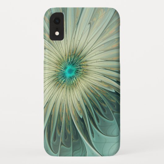 Abstracte Sage Green Fantasy Flower Fractal Art Case-Mate iPhone Case (Achterkant)