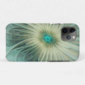 Abstracte Sage Green Fantasy Flower Fractal Art Case-Mate iPhone Case (Achterkant (horizontaal))