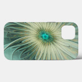 Abstracte Sage Green Fantasy Flower Fractal Art Case-Mate iPhone Case (Achterkant (horizontaal))