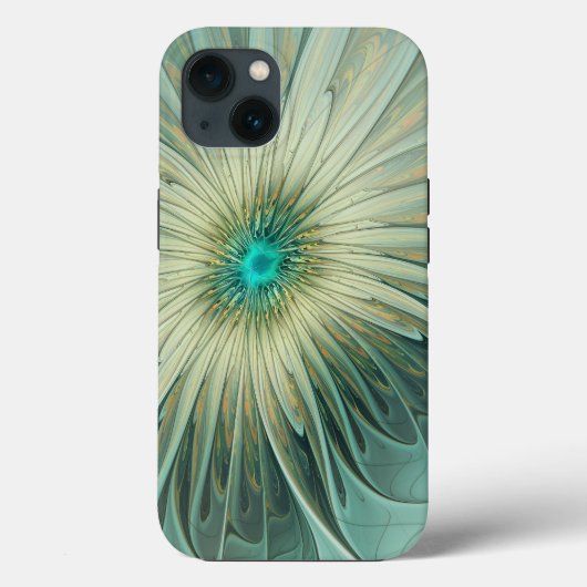 Abstracte Sage Green Fantasy Flower Fractal Art Case-Mate iPhone Case (Achterkant)
