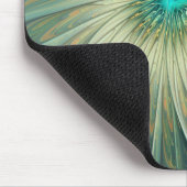 Abstracte Sage Green Fantasy Flower Fractal Art Muismat (Hoek)