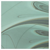 Abstracte Sage Green Fantasy Flower Fractal Art Stof (Swatch)