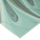 Abstracte Sage Green Fantasy Flower Fractal Art Tafelkleed (Gekanteld)