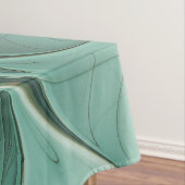 Abstracte Sage Green Fantasy Flower Fractal Art Tafelkleed (Voorbeeld)