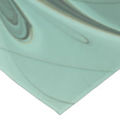 Abstracte Sage Green Fantasy Flower Fractal Art Tafelkleed (Gekanteld)