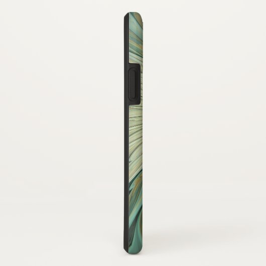 Abstracte Sage Groene Fantasie Bloem Fractal Custo Case-Mate iPhone Case (Achterkant / rechts)