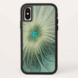 Abstracte Sage Groene Fantasie Bloem Fractal Custo Case-Mate iPhone Case
